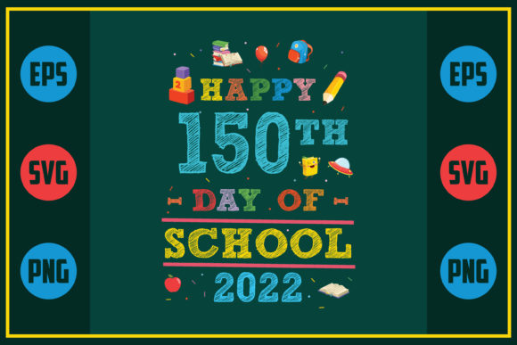 Happy 150th Day School Graphics for Crafts